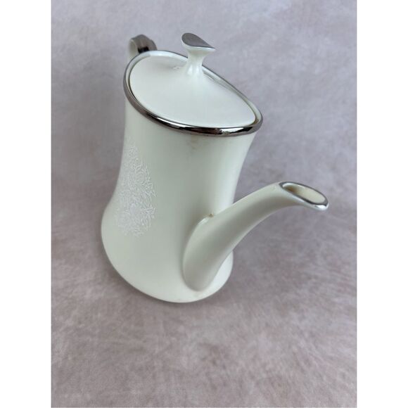 Vintage Lenox Fine China Moonspun Tea Kettle Pot - Picture 13 of 13